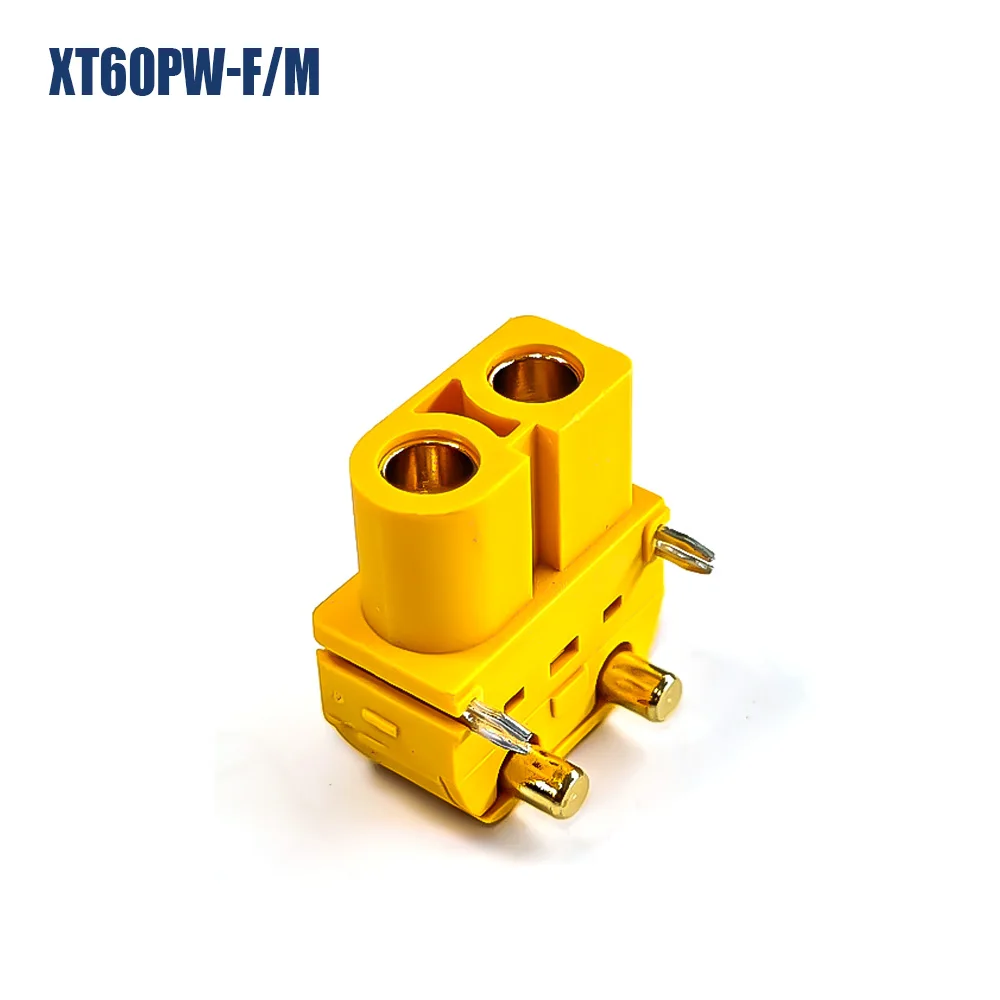 Amass-conectores dorados de latón para coche y avión, piezas de repuesto de juguete de control remoto, macho y hembra, XT60PW, 10/20/50 pares