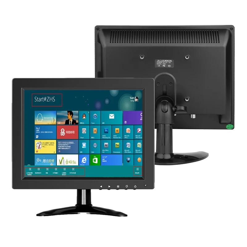 9.7"/10" Small Size Monitor 4:3 Desktop IPS CCTV Computer VGA HDMI 1024X768 HD LCD Screen Display Monitor