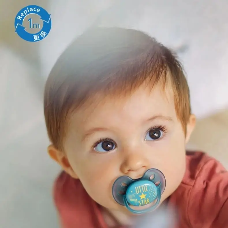 PHILIPS AVENT Soothing Pacifier for Newborns 0-18 Months – Silicone| Anti-Colic Ventilated Design | BPA-Free & Odorless