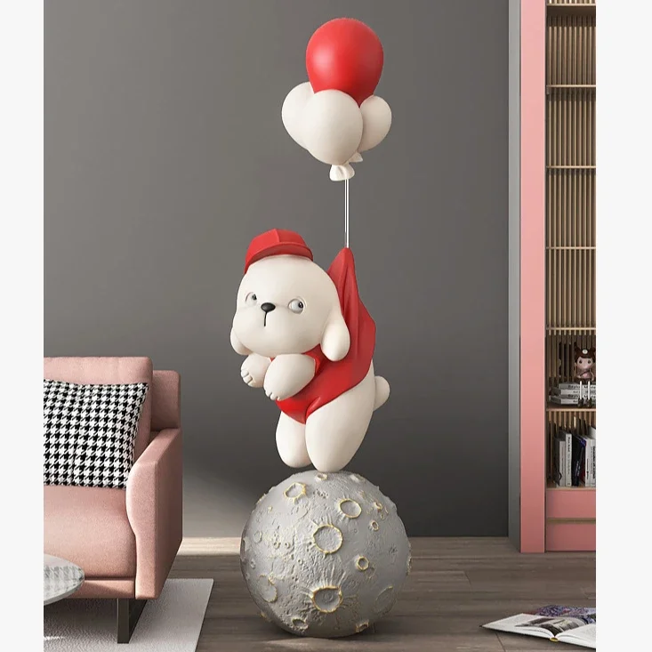 

Pop Art Wholesale Home Decor Life Size Balloon Dog Statue Sculpture Indoor Diy Home Decoration