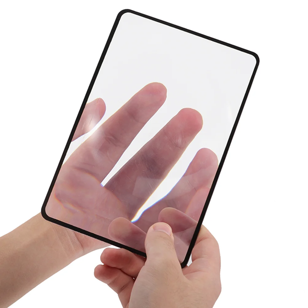 

6pcs PVC Business Card Magnifier Ultra Thin 180mmx120mm for Seniors Reading Books Page Lens Bookmark Portable Storage Practical