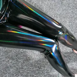 PU Mirror Leather Cool Leggings Black Leather Pencil Pants Women High Waist Sexy Skinny Thin Leather Trousers Leggings