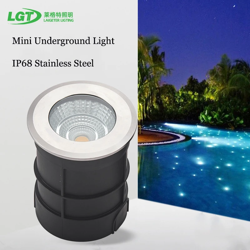 

Graden Underground Light Mini Unlight Buried Lamp IP68 Lamdscape Inground Stainless Steel Material