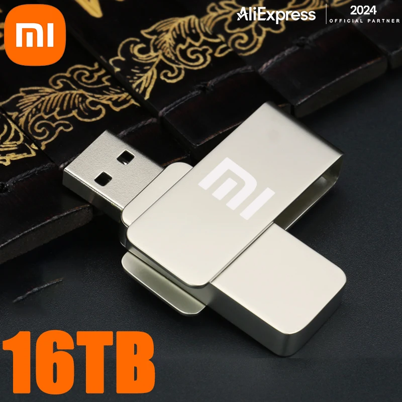 Mijia 샤오미 금속 USB 3.0 플래시 드라이브, 고속 펜드라이브, 휴대용 SSD 메모리, USB 플래시 디스크 TYPE-C, 2TB, 1TB, 16TB