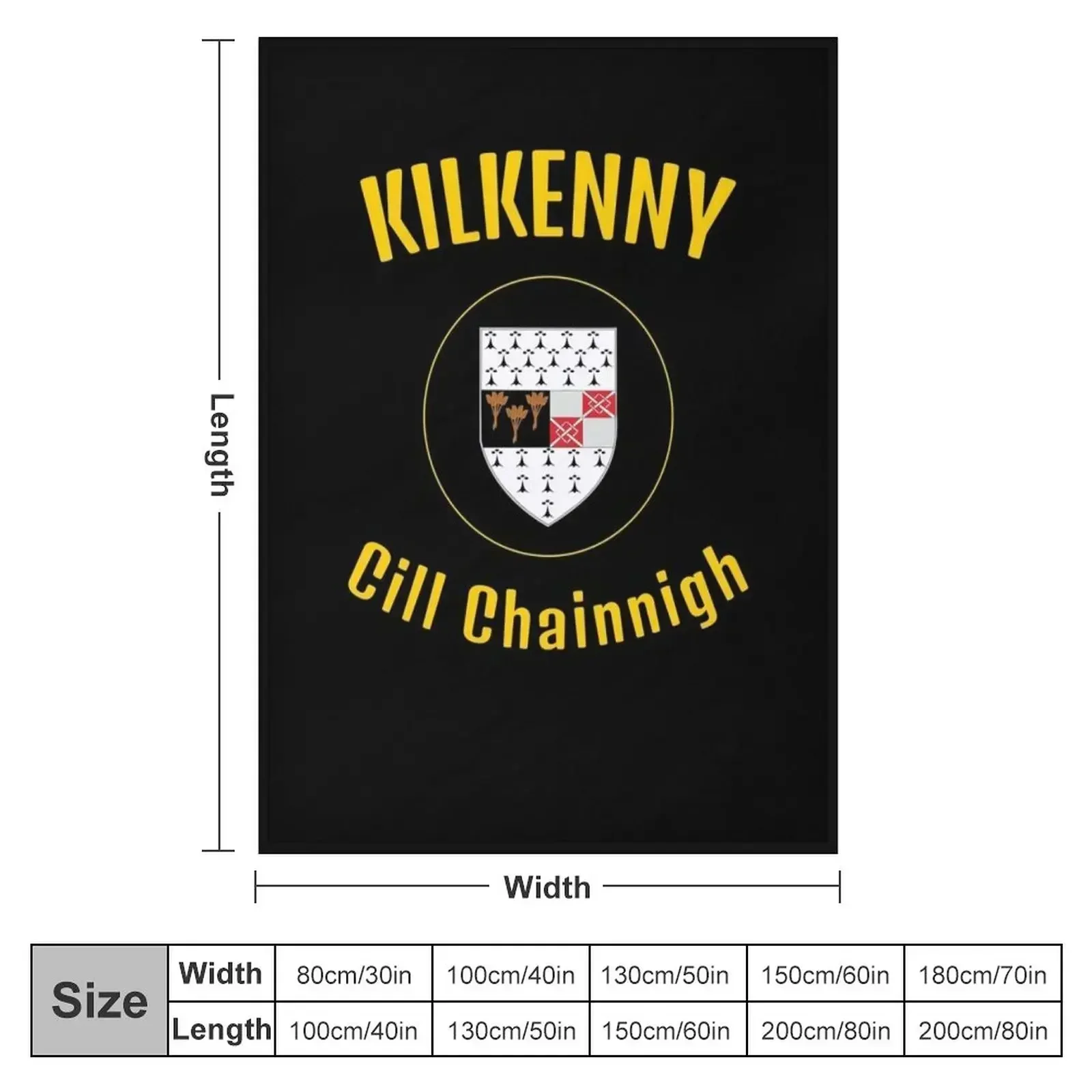 Kilkenny Chill Chainnigh with Crest Throw Blanket Blankets Sofas Of Decoration valentine gift ideas Baby Beautifuls Blankets