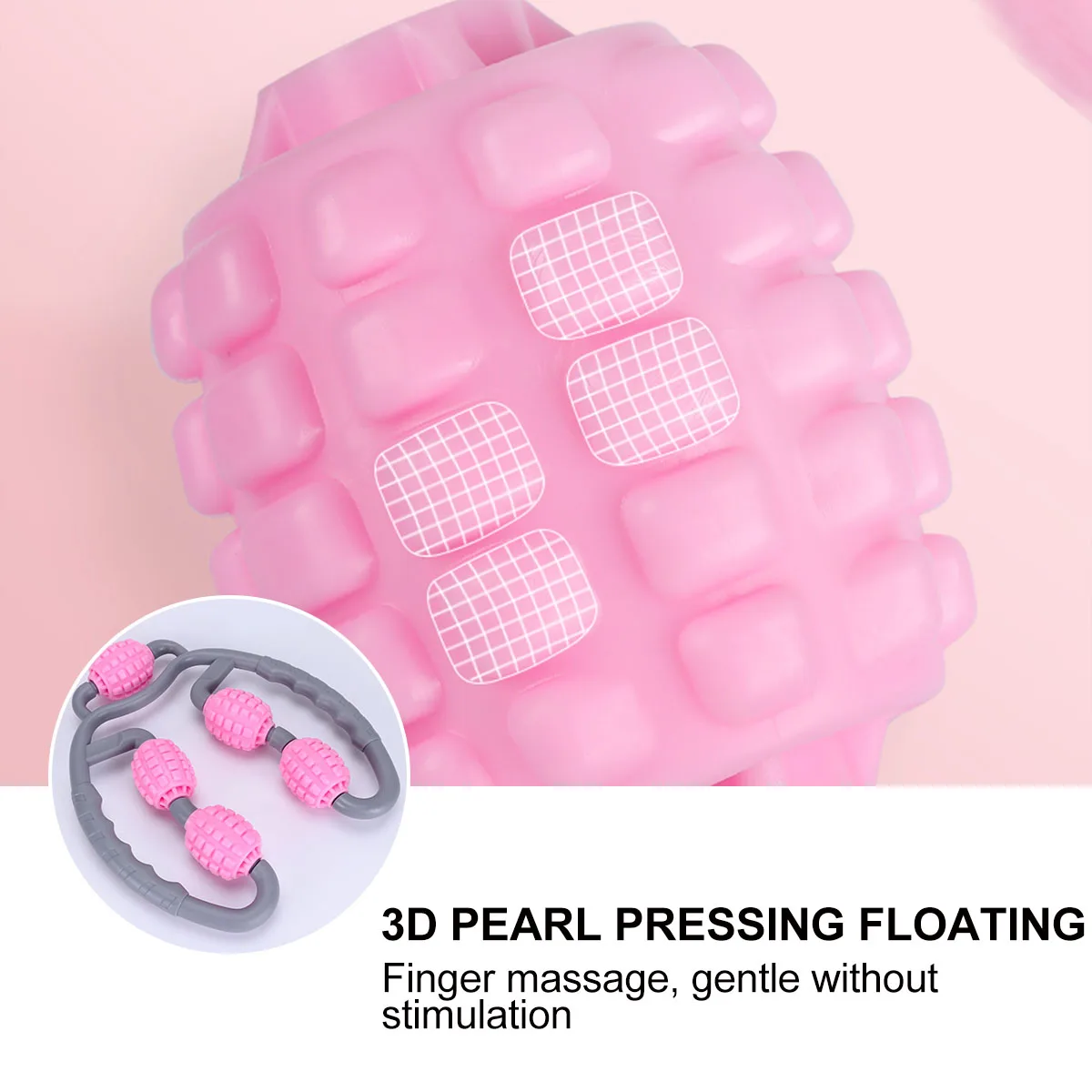 

Yoga Leg Massager Roller Muscle Relaxation Fitness Leg Clamp Stick Non-Slip Handle 360 Degree Massage For Neck Shoulder Arms