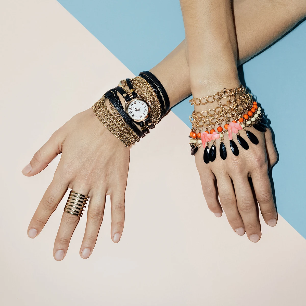 

120 Pcs Bead Necklace Bracelet Beads Coral Charm for Miss Pink Resin Irregular Women's Choker