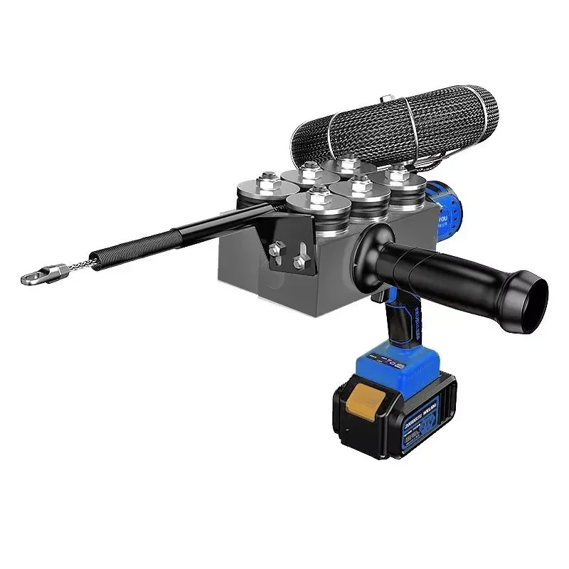 Electric Threading Machine with Lithium Battery Automatic Charging Function for Electricians Wire Pulling and Thread Cutting