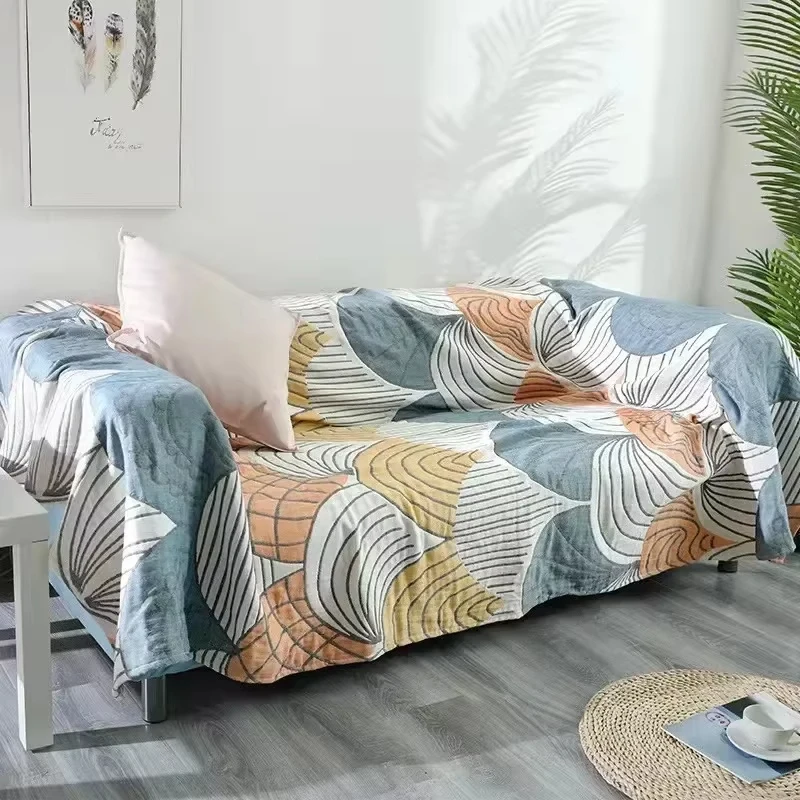 

Boho Decorative blanket Cotton Gauze sofa Towel Summer Light Luxury Blanket For Adults On The/Bed/Sofa/Plane/Travel Bedspread