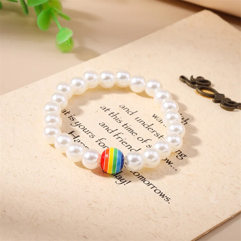 5 Stück/Set, modische, handgefertigte Armbänder mit türkisfarbenen Perlen für Damen und Mädchen, ideal als Schmuckgeschenk für Partys und Festivals. – Detail 9