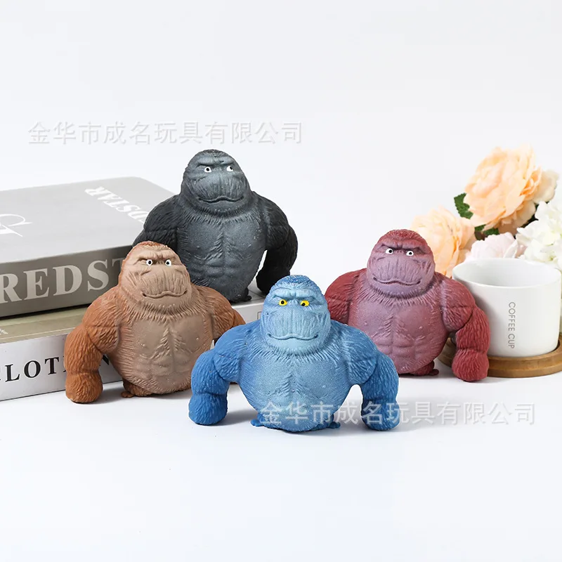 Cartoon FunnyTaba Squishy Mini Cute Orangutan Squeeze Fingertip Kawaii Orangutan Kids Fidget Toy Birthday Gift Stress Relief Toy