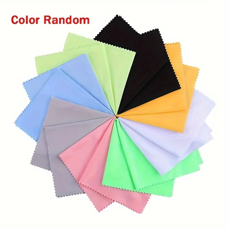 قطعة قماش لتنظيف النظارات من الألياف الدقيقة الفاخرة - مناديل فائقة النعومة وسميكة وغير قابلة للخدش للنظارات والكاميرات والهواتف الذكية وحماية العين - عدسة، شاشة، تنظيف سريع الجفاف (وردي، مكتب، مناسب للمكتب، السفر، قابل لإعادة الاستخدام