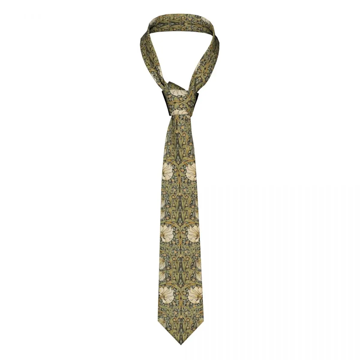 

Custom William Morris Pimpernel Ties Men's Formal Silk Floral Textile Pattern Necktie for Party