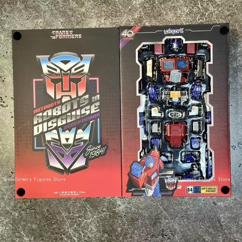 새로운 Transforma 로봇 사전 조립 장난감 AMK Optimus Prime G1 영화 만화 액션 피규어 애니메이션 움직일 수있는 모델 인기 선물