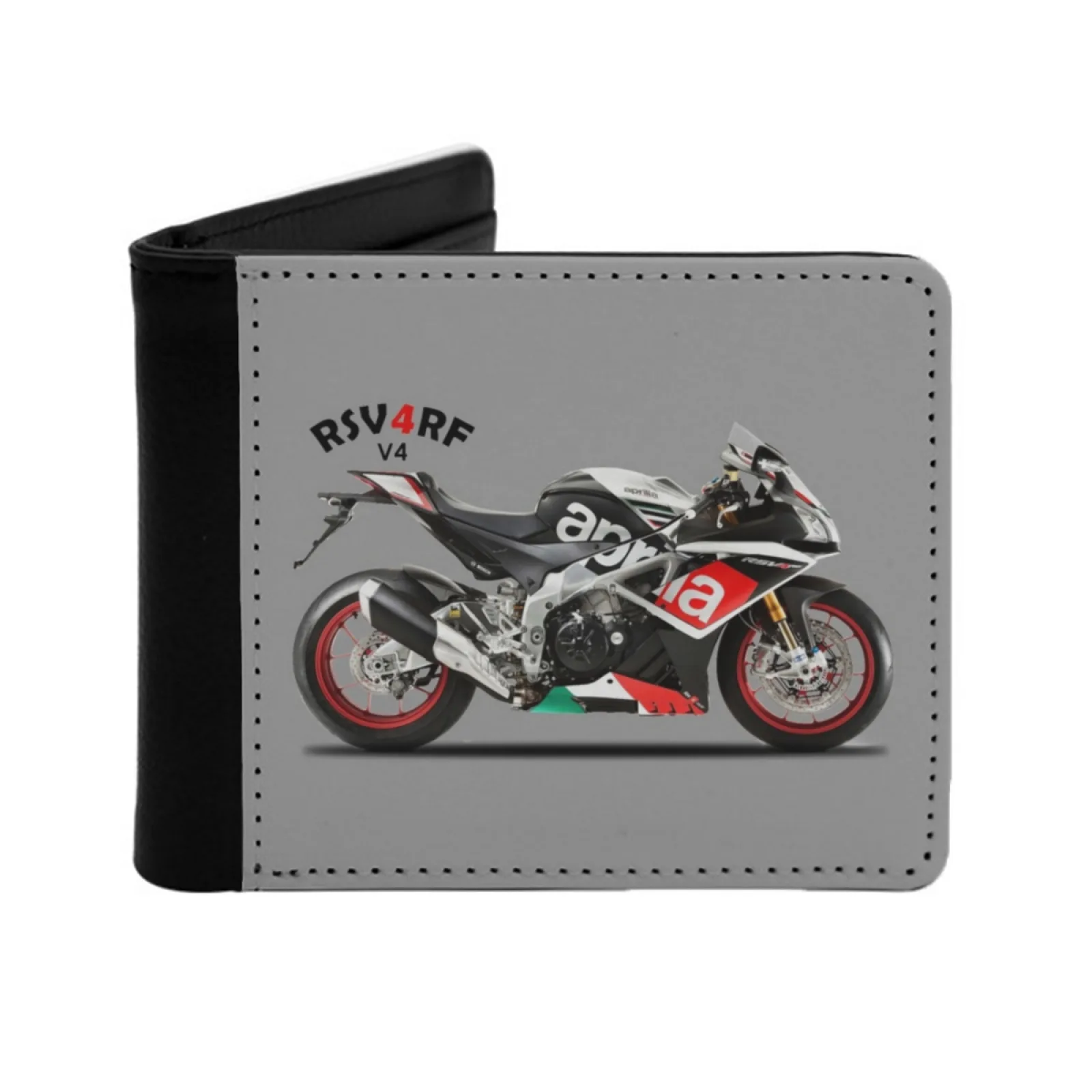 

Мужские кошельки Rsv4 Rf Superbike, мужской кошелек, короткий кошелек, складной двойной персонализированный кошелек, Rsv4, мотоцикл, супербайк
