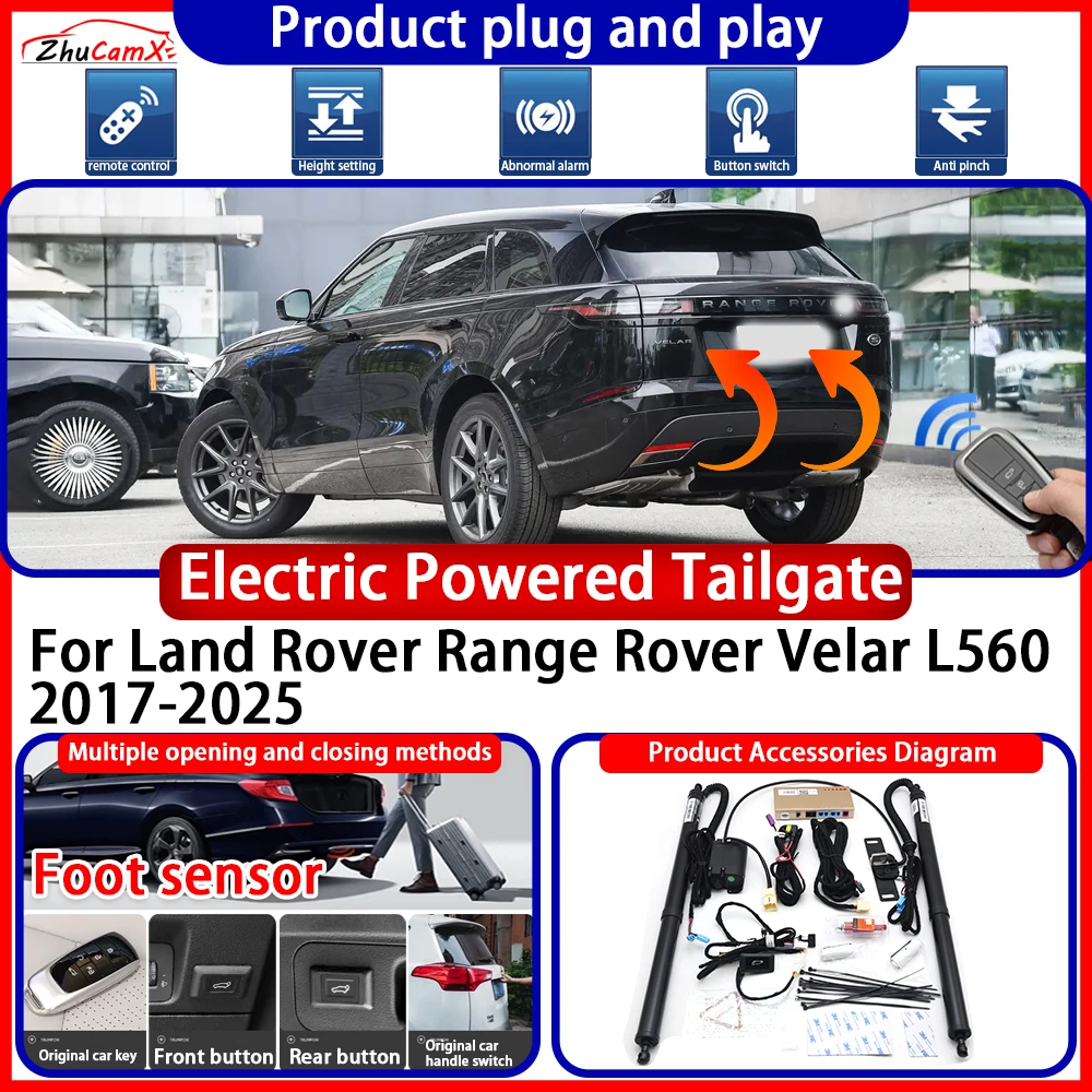 ZhuCamX OEM Powered Tailgate for Land Rover Range Rover Velar L560 2017-2025 anti pinch Smart Intelligent Control Gate Lift Kit