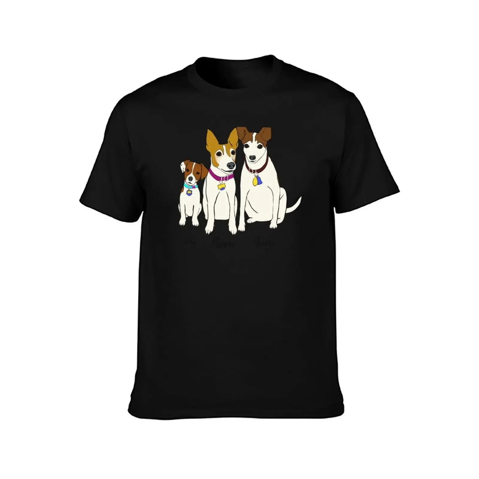 Dog Trio Memorial - Pet Commission 01 T-Shirt Funny t-shirts shirts graphic tees new gifts and t-shirts funny t shirts for men