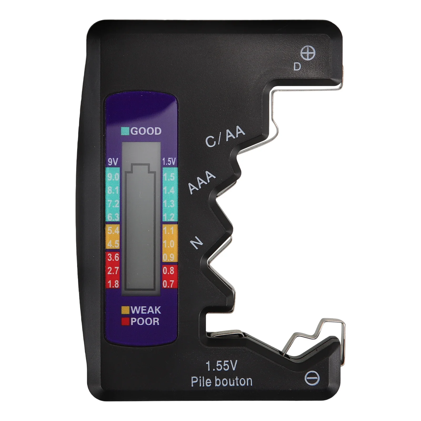 Tester Tool Portable Checker Device For Aa Aaa Button Batteries Voltage Testing Small Measuring Instrument Tool