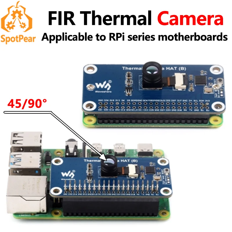 

Raspberry Pi IR Array Thermal Imaging Camera Far infrared 80×62 Pixels 45/90 Degree FOV