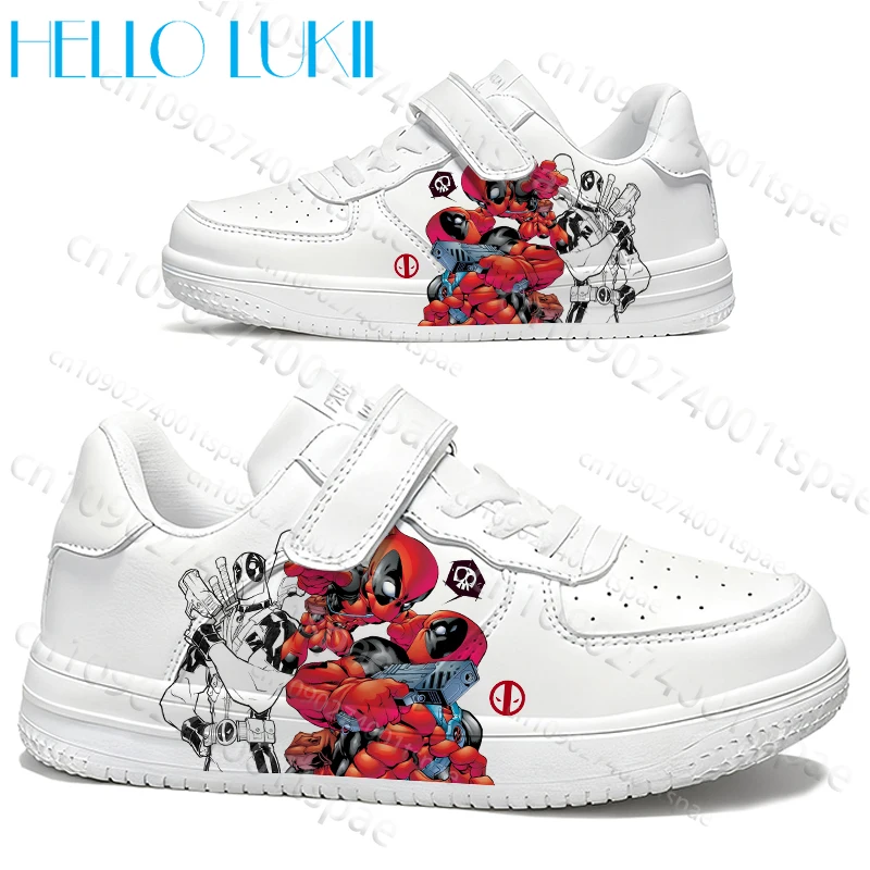 

Avengers Deadpool Teenager Print Shoes Kids Campus Thick Sole Non-Slip Wear-Resistant Trendy Casual Sneaker Boys Girls