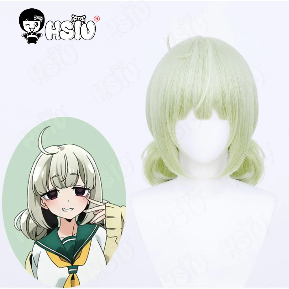 

Araga Kiwi Cosplay Wig Fiber synthetic wig Anime I admire magical girls「HSIU 」Light turquoise short hai Halloween Role Play Wigs