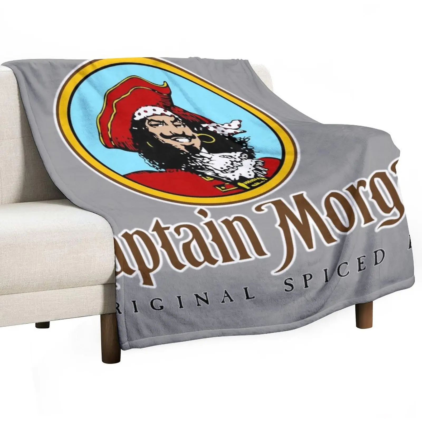 CAPTAIN MORGAN Throw Blanket Camping heavy to sleep Giant Sofa Hair Blankets