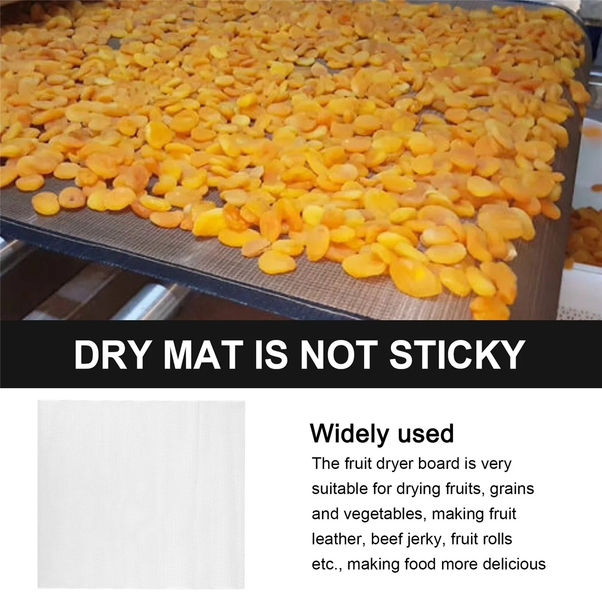 A71Z Non-StickซิลิโคนDehydratorแผ่น,ผลไม้Dehydrator Mats Reusable Steamer Matแผ่นตาข่ายสําหรับผลไม้เครื่องเป่า 8 ชิ้น