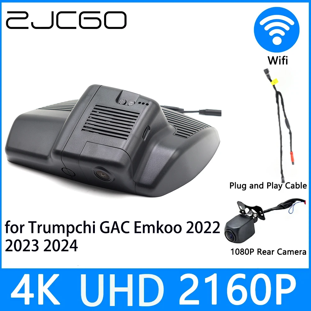 

ZJCGO Dash Cam 4K UHD 2160P Car Video Recorder DVR Night Vision Parking for Trumpchi GAC Emkoo 2022 2023 2024