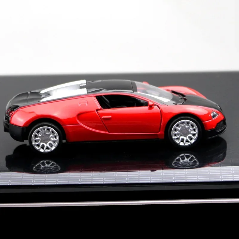 1:36 Bugatti Sportwagen hohe Simulation Druckguss Metall legierung Modell auto zurückziehen Sammlung Kinder Spielzeug Geschenke