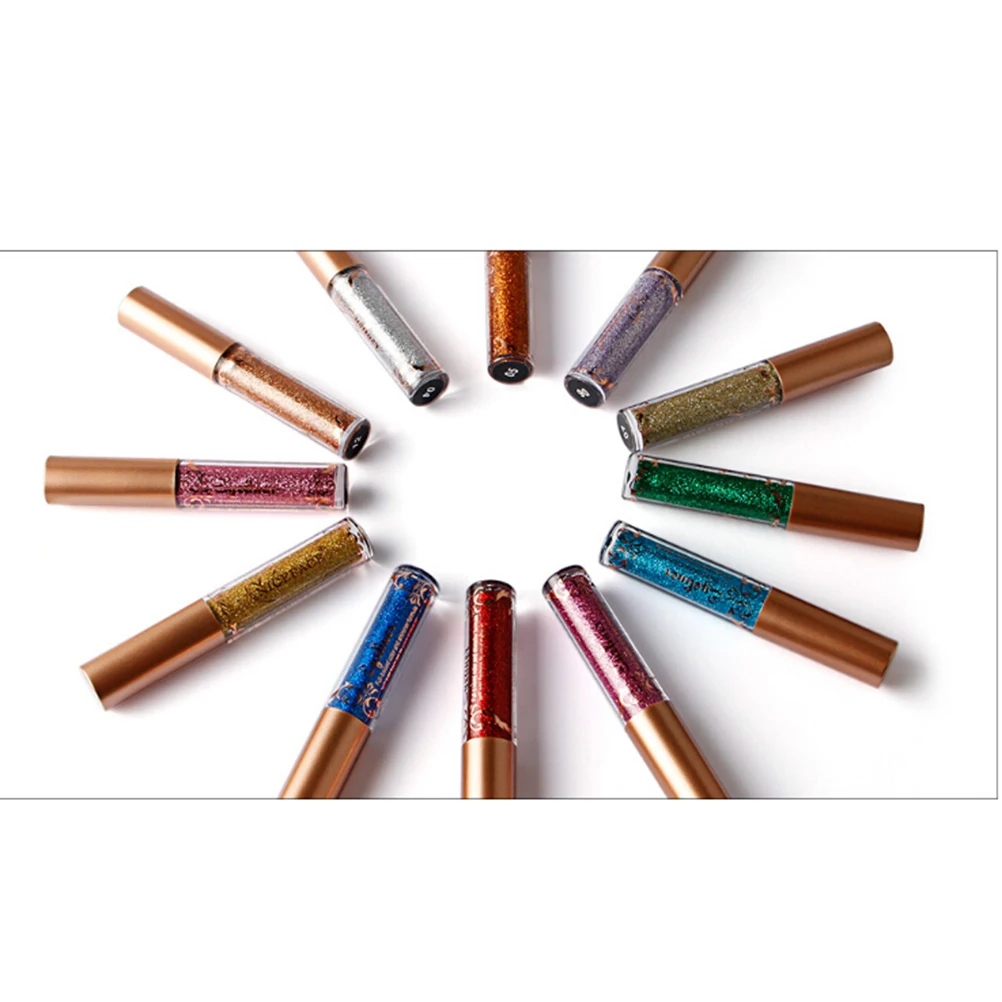 

Metallic Liquid Eyeliner Pearlescent Glitter Pen Waterproof Long Lasting Eye Makeup Pearlescent Liquid Eyeliner