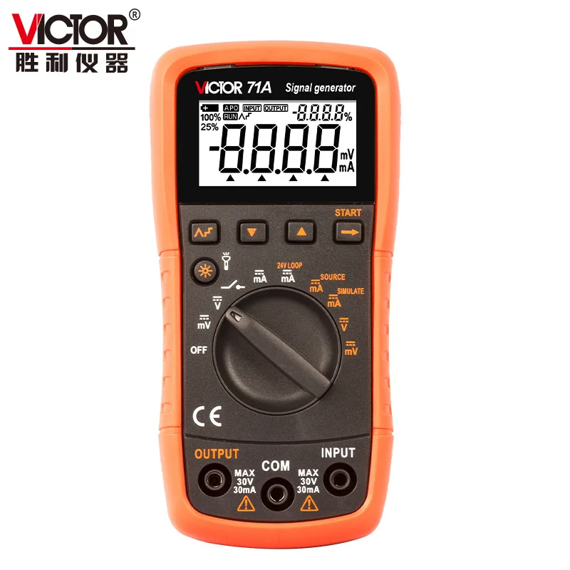 VICTOR 71A/71B Multimeter, High-precision Current & Voltage Output Signal Generator