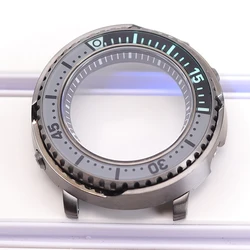 43mm Tuna Canned Seiko SKX Mod C3 Luminous Watch Case Fits NH34 NH35 NH36 NH38 Movement 20ATM Waterproof Men Diving Replace Case