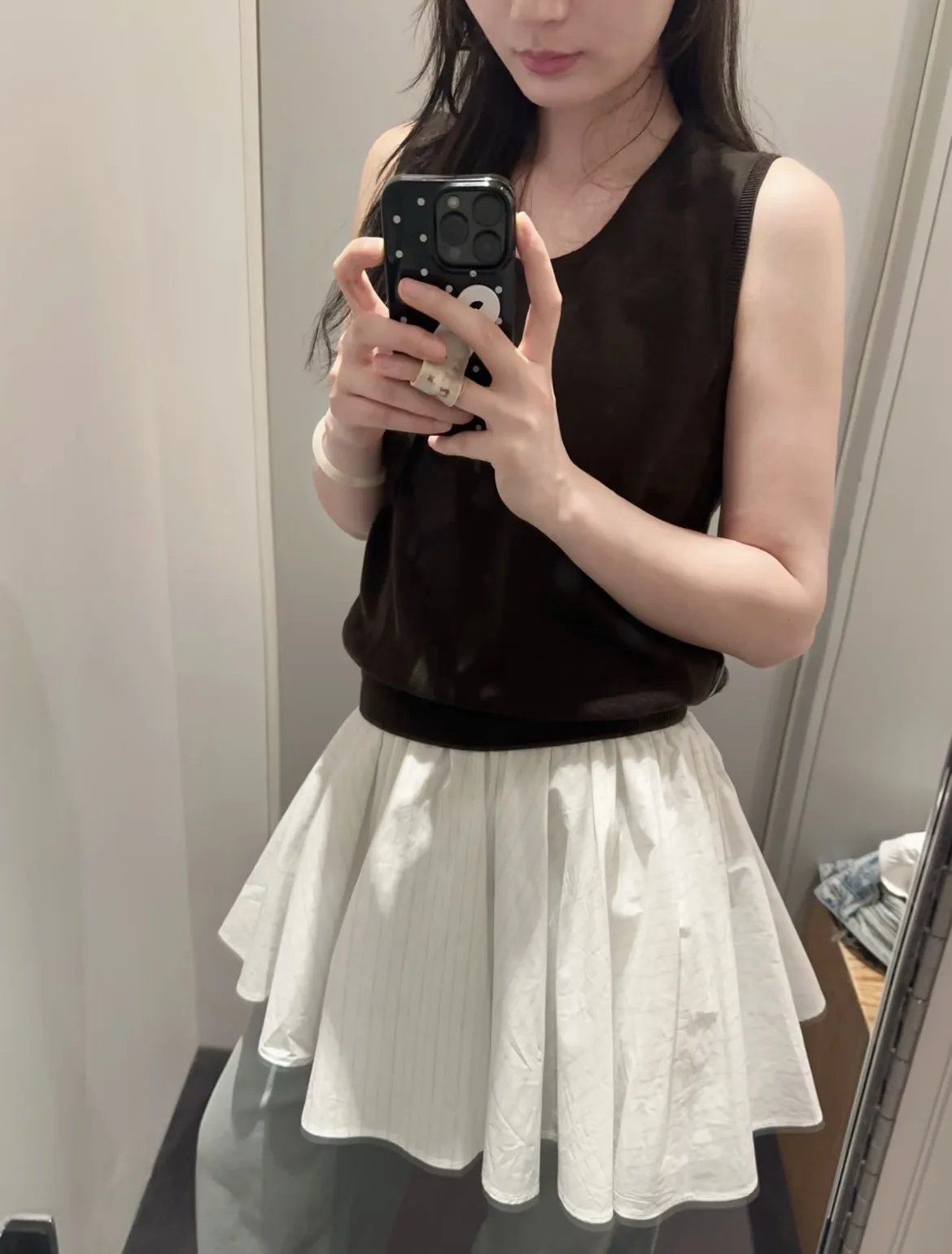 Saia Godê Feminina de Malha de Linho e Algodão MOSA Select Verão 2026 com Cintura Alta e Godés - Vestido Maxi