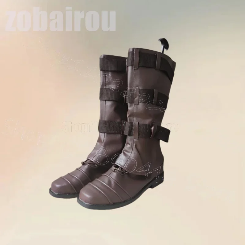 

Brown Belt Fastener Stripe Design Men Boots Fashion Back Zipper Men Shoes Luxury Handmade Party Banquet Dating Men Casual Shoes