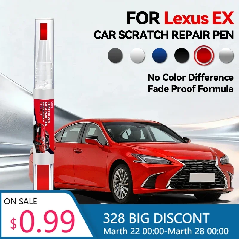 

Ручка-корректор для ремонта лакокрасочного покрытия Lexus EX, средство для удаления царапин, аксессуары для авто, черный, белый, серебристый, красный цвета.