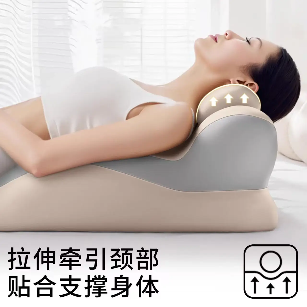 Great New Premium Sturdy Multifunctional Prone Sleeping Pillow & Backrest Cushion for Bed, Side, Supine, Reading, Phones & Relax