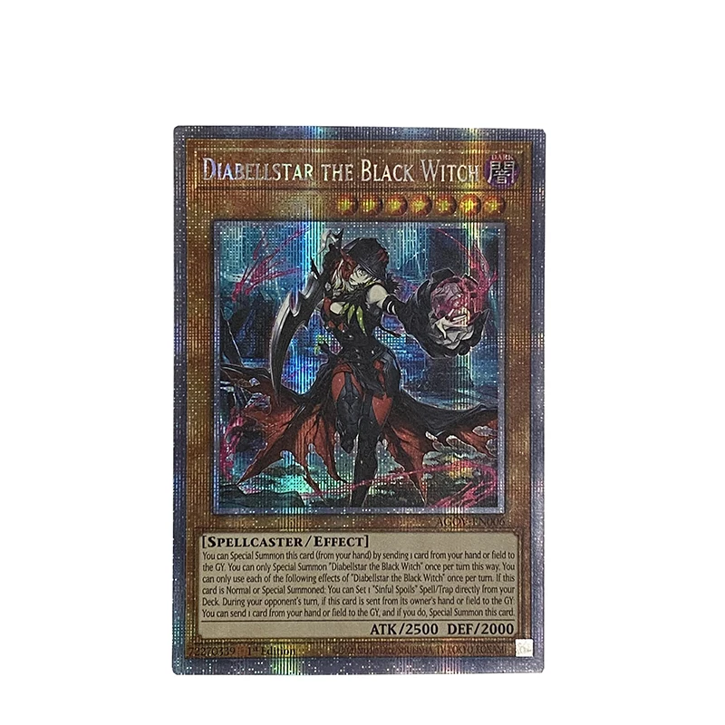 ORICA YUGIOH-Cartes de collection non originales, jouets de bricolage, Diabellstar, la sorcière noire, chercheur de Sincomparator, Spoils Bonfire