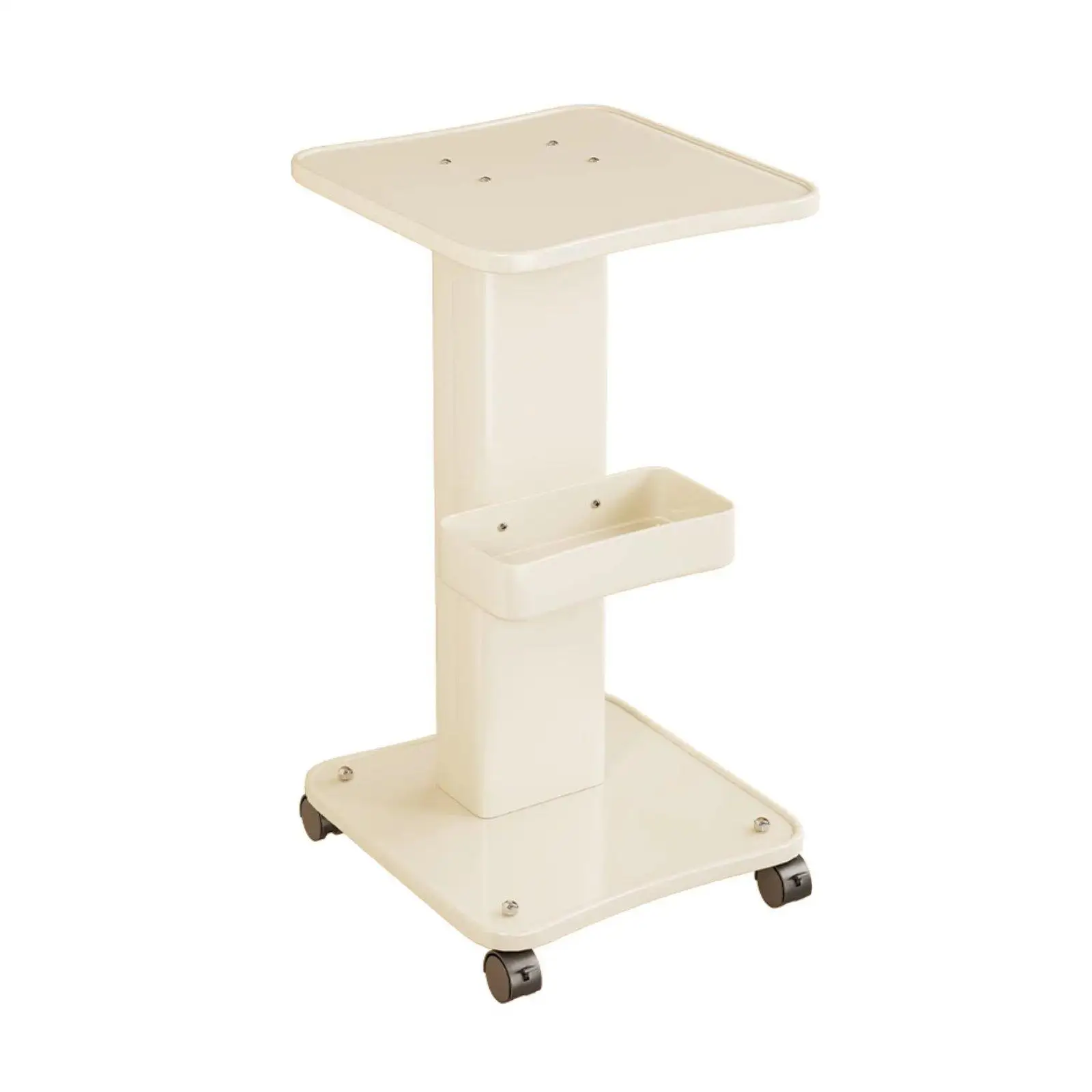 Cosmetic Device Stand With Wheels Beauty Salon Trolley Stable Structure Rolling