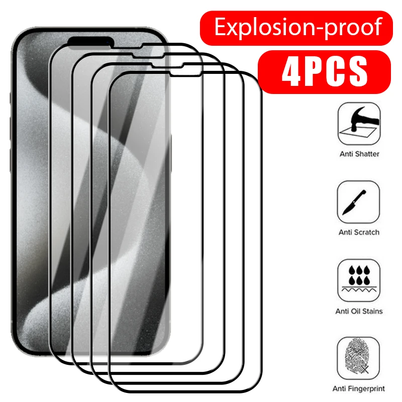 4PCS Full Cover Tem… - image