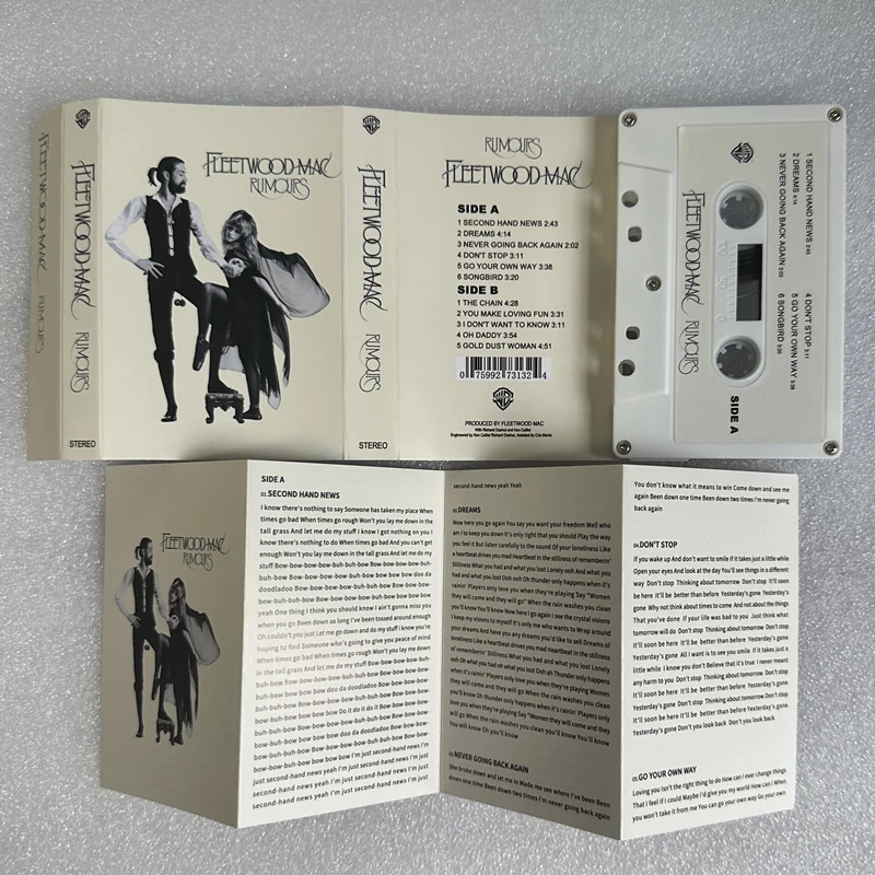 Pop Rock Fleetwood Mac Rumors álbum sueños casetes John McVie música cinta Cosplay grabadora Walkman coche insonoras caja regalos