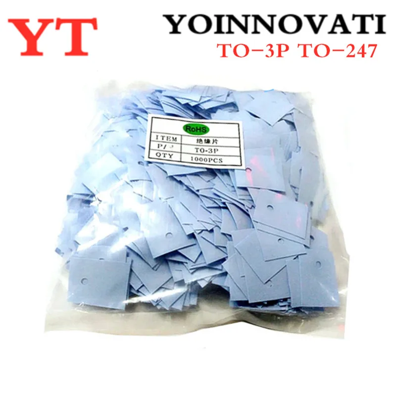 

100 PCS Large TO-3P TO-247 silicone sheet insulation pads silicone insulation film