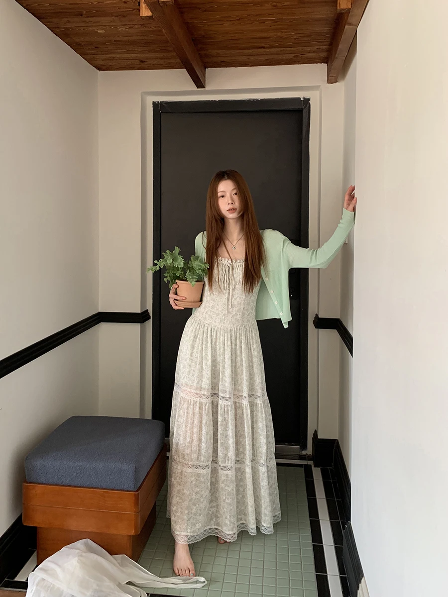 

Новое женское летнее платье макси с цветочным принтом 2026 года, с завышенной талией, без бретелек, повседневное, А-силуэт, от G Sle