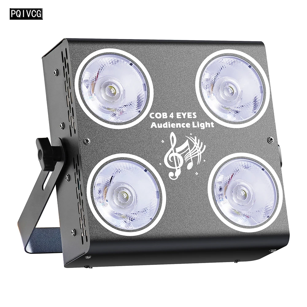 100W mini Audience Light White/Warm White 2in1 4x25w COB Led 4 Heads Audience Light Stage Performance Lighting