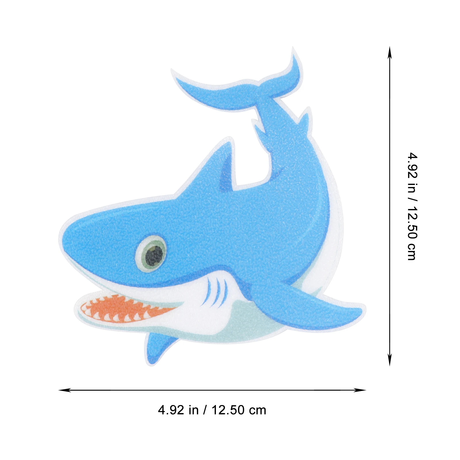 

5pcs Anti-Slip Stickers Shark Shape Frosted Surface Peva Material For Bathtub Bathroom Kitchen Pool Balcony Non-Slip Bathroom