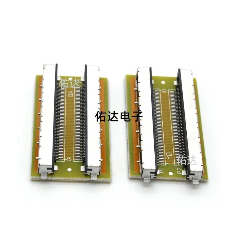 Lvds หน้าจอ LCD อะแดปเตอร์ 41Pin 51Pin Extension Board 4k HD หน้าจอสายเชื่อมต่อ 0.5mm Pitch Cable Extension Board