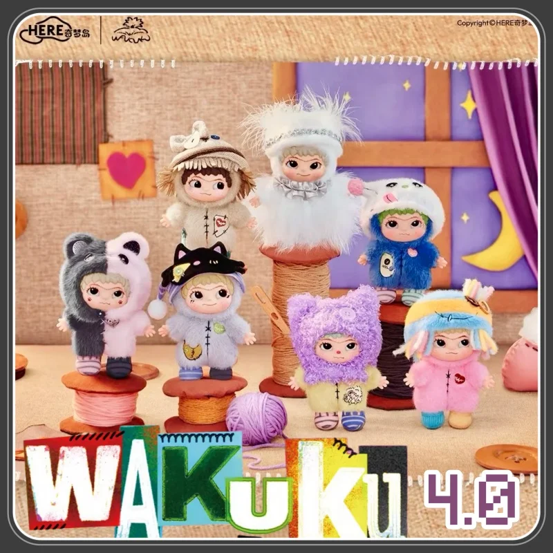 

Genuine Wakuku Series Blind Box 4.0 The Handcraft World Of Wakuku Pendant Cute Bag Charm Trendy Toy Collectible Cute Gift