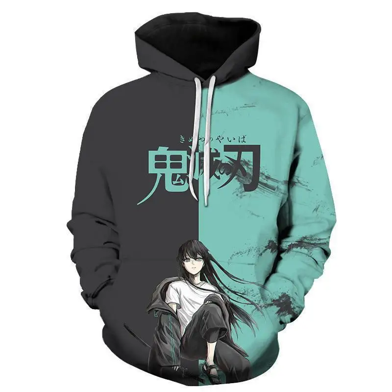 New Kimetsu No Yaiba Demon Slayer Men and Women Sweatshirts 3D Printed Casual Boy Girl Kids Hoodies Pullover Anime Coats Tops