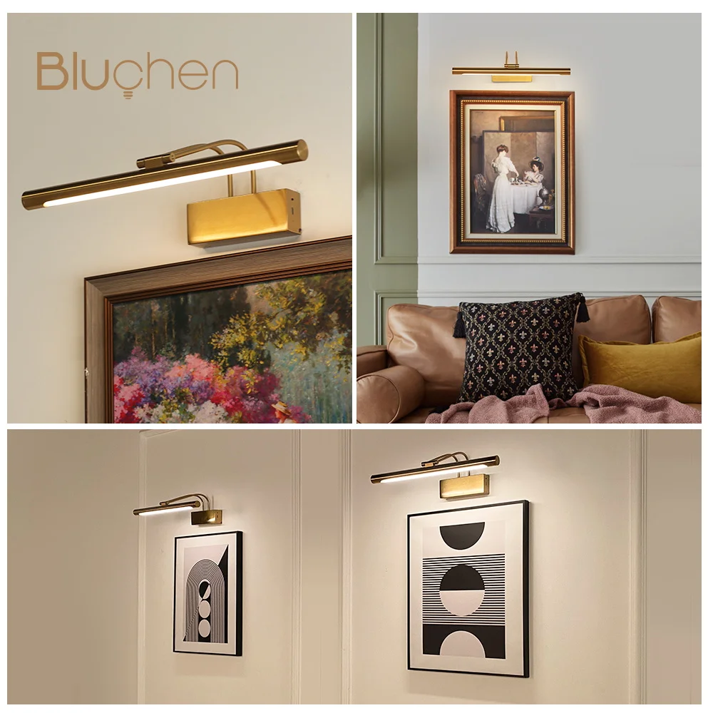 Rechargeable LED Wall Light Wireless Remote Control Dimming Bathroom Light 40cm Modern Interior Wall Lights Black