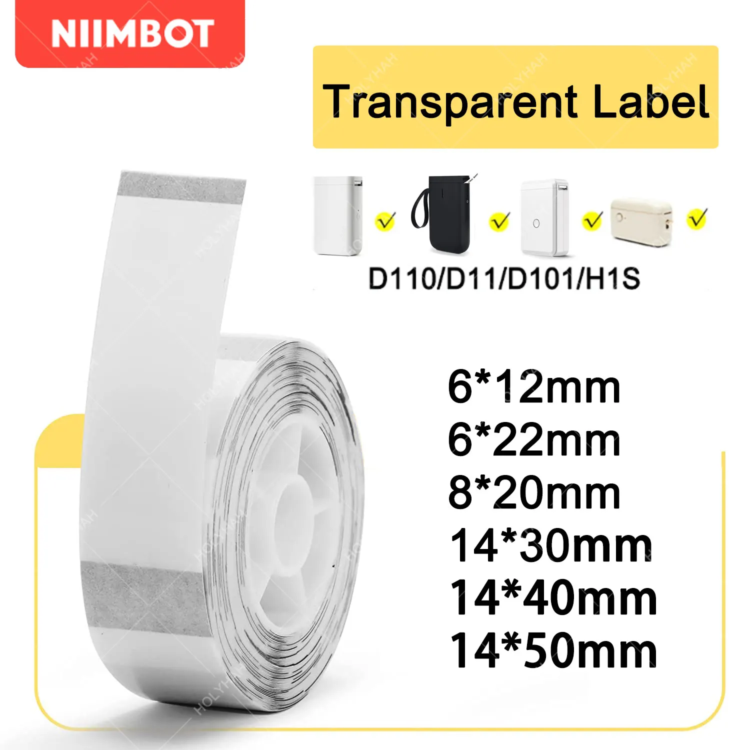 Niimbot D11 D110 D101 Mini เครื่องพิมพ์กระดาษพิมพ์ป้ายกันน้ำ Anti-Oil ราคาเทปป้องกันรอยขีดข่วนสติ๊กเกอร์บาร์โค้ด