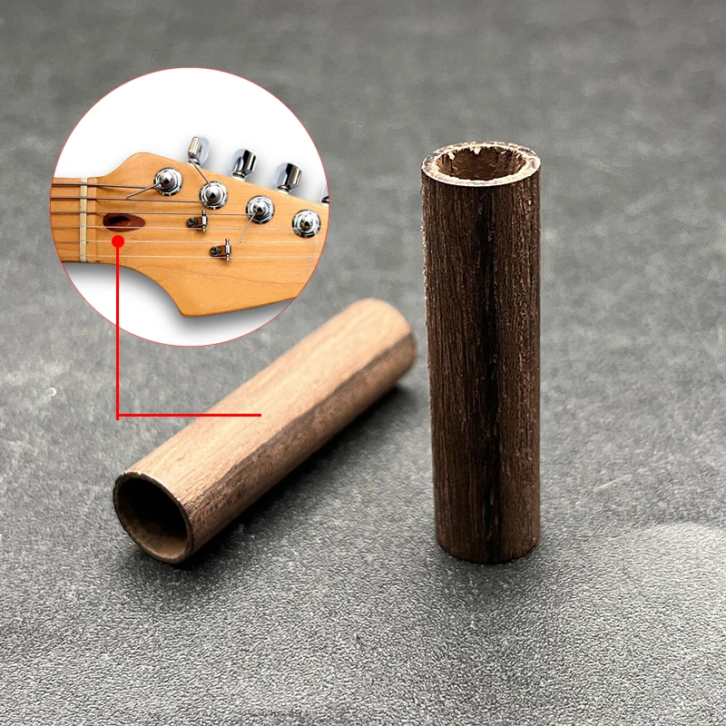 12Pcs Guitar Truss Rod Tube Rosewood Tube for Headstock Truss Rod 42x11MM Wood Cover for Truss Rod Guitar Bass Parts